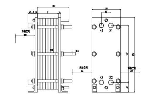 Customizable P16 NBR Plate Heat Exchanger for Water Heating and Cooling Solutions