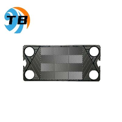 Plate thickness 0.4 to 1.2 mm APV heat exchanger plate supporting max operating pressure up to 25 bar designed for and heat transfer