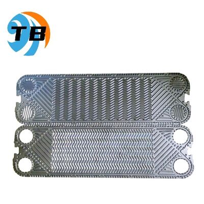 Button Plate Connection APV heat exchanger plate Chevron Pattern Stainless Steel engineered for long service life and heat transfer