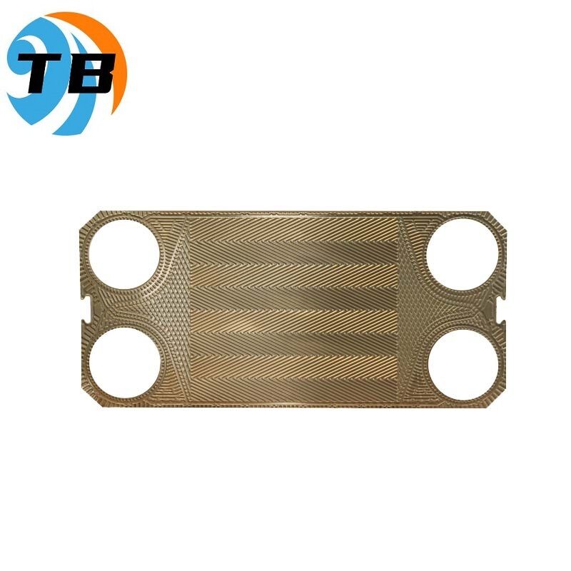 Stainless Steel AISI 316 Sondex heat exchanger plate featuring connection size DN50 and plate thickness ranging from 0.4 mm to 1.2 mm for performance
