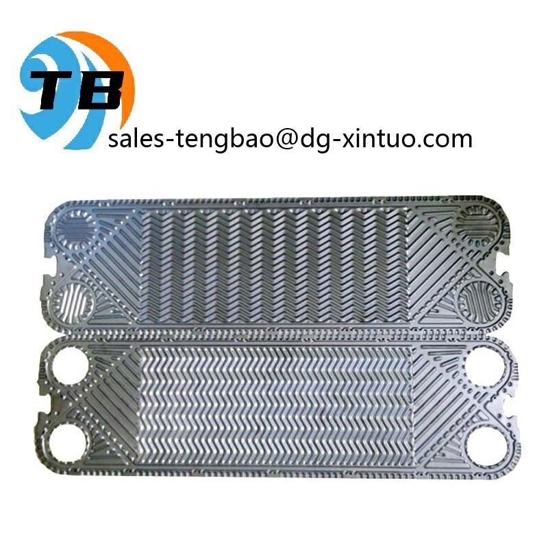 Button Plate Connection APV heat exchanger plate Chevron Pattern Stainless Steel engineered for long service life and heat transfer